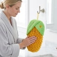 thumbnail image 2 of Unique Bargains Cute Corn Shaped Chenille Hanging Soft Absorbent Hand Towel Yellow 8" x 5", 2 of 6