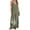 Army Green, variant on Lenpel Women's Plus Size Jumpsuits Soft Casual V Neck Spaghetti Strap Ribbed Knit Loose Overalls Wide Leg Rompers
