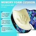 thumbnail image 5 of Premium Butterfly Pattern Memory Foam Seat Cushion Ergonomic Chair Pad for Office Chair, Car, Airplane & Bleachers Sciatica, Tailbone Hip & Back Pain Relief - Chair Cushion for Long Office Workers., 5 of 5