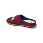Dearfoams Mens Papa Bear Plaid Clog Slippers