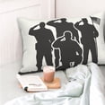 thumbnail image 4 of Yiaed Veterans Day Print Brushed Microfiber Envelope Pillowcases, Standard,Envelope Closure Pillow Cases(No pillow core)-14"x20", 4 of 6