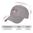 thumbnail image 3 of Hippo With Sunglasses Merch Sandwich Cap Unisex Adjustable Adult Baseball Caps Casquette Hats Flat Cap, 3 of 7