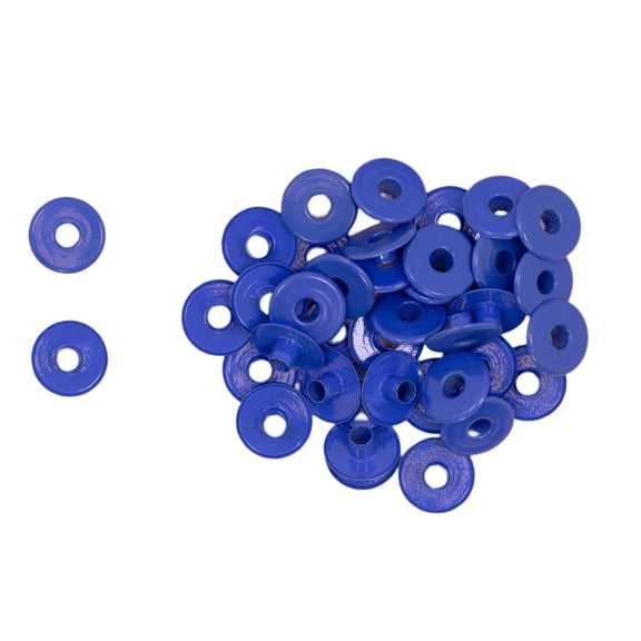 Craftelier - Pack of 40 Wide Eyelets Ideal for Card Making, Scrapbooking and Crafting | Suitable for Various Materials | Size Approx. Inside Diameter 5 mm and Outside 13 mm - Navy Blue Colour
