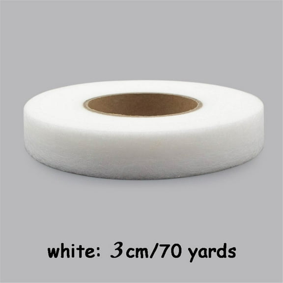 Leodye 1 Rolls Hem Tape No Sew, Fabric Fusing Tape Iron On, Adhesive Hem Tape Iron-On, Double Sided Tape for Pants Clothes Jeans DIY Garment Sewing Accessories 70 Yards