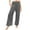 Dark Gray, variant on Girls Wide Leg Pants Casual High Waisted Palazzo Pants Summer Flowy Beach Lounge Trousers with Pockets (Dark Gray, 8-9 Years)