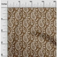 thumbnail image 2 of oneOone Georgette Viscose Mocha Brown Fabric Block Sewing Material Print Fabric By The Yard 42 Inch Wide, 2 of 5