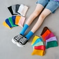 thumbnail image 3 of 31 Couleurs Chaussettes de Mode Femmes Filles Garçons Course Cyclisme Chaussettes Sport Coton Coréen Mi-Tube Bas Amples Bas Tids Bas Ginger, 3 of 6