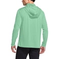 thumbnail image 4 of Men's UPF 50+ Sun Protection Long Sleeve Hooded Shirt with Mask for Spring Fall Hiking Fishing Outdoor,Light Green,2XL, 4 of 8