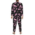 thumbnail image 5 of Bingfone Men'S Pajama Set 2 Piece Loungewear Pjs, Long Sleeve With Pajama Pants-Breast Cancer Awareness (2), 5 of 9