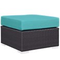 thumbnail image 7 of Modway Convene 8 Piece Outdoor Patio Sectional Set in Espresso Turquoise, 7 of 7