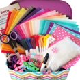 thumbnail image 3 of Sewing Kit for Kids, DIY Craft for Kids, The Most Wide-Ranging Kids Sewing Kit, Quality Kids Sewing Supplies, Includes a Booklet of Cutting Stencil Shapes for The First Step in Sewing, 3 of 5