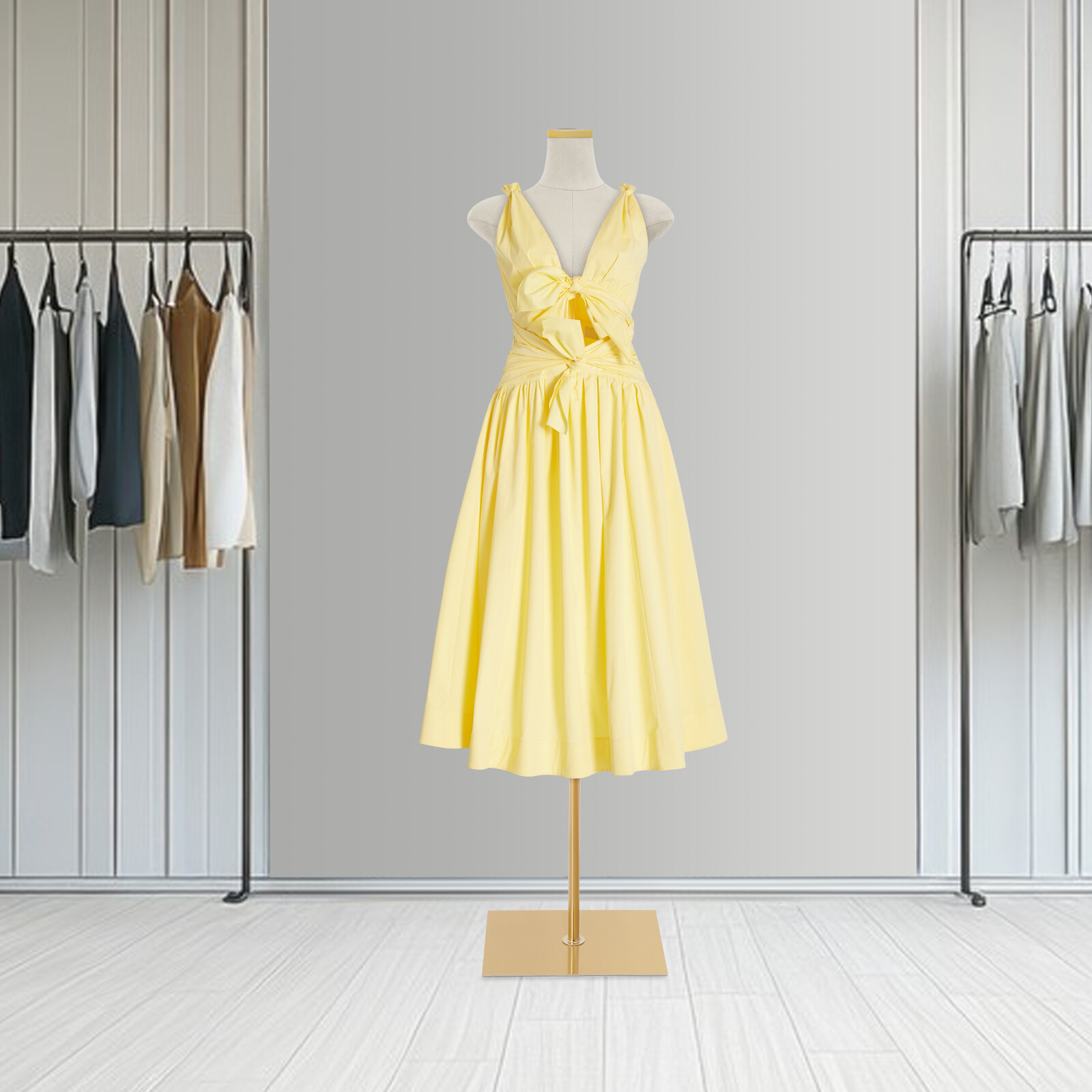 Female Mannequin Model with Stand, Half-length Model, Mannequin Dress Form for Boutiques, Clothing Stores, Display Windows, Shopping Malls