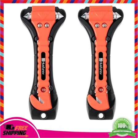 Auto Safety Hammer 2 Pack – Car Window Breaker And Escape Tool