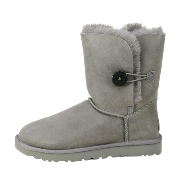 Ugg Bottes Hautes en Peau de Mouton Grises pour Femmes Bailey Button II - 9 M