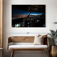 thumbnail image 3 of Elephant Stock Airplane Flight Controls Wall Art - Horizontal Canvas Wall Art - Living Room Wall Decor - Transportation Canvas - Black And Brown Decor - 48" x 32", 3 of 8