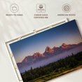 thumbnail image 6 of Elephant Stock Grand Teton Mist Wall Art - Horizontal Canvas Wall Art - Living Room Wall Decor - Nature Canvas - Green And Purple Decor - 36" x 24", 6 of 8