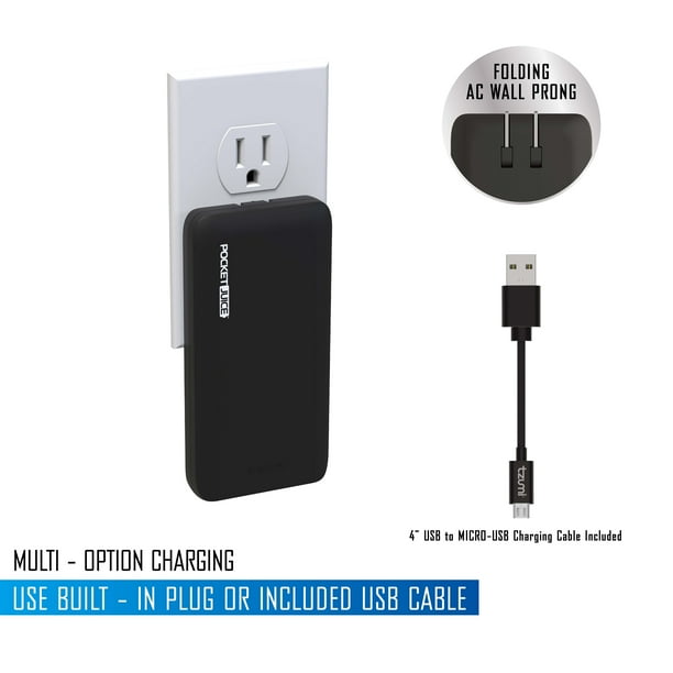 Pocket Juice Endurance AC 5K, 5000mAh Portable Power Bank and