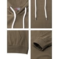 thumbnail image 5 of H2H Mens Casual Slim Fit Pullover Hoodie Long Sleeve Lightweight With Kanga Pocket (CMOHOL050), 5 of 6