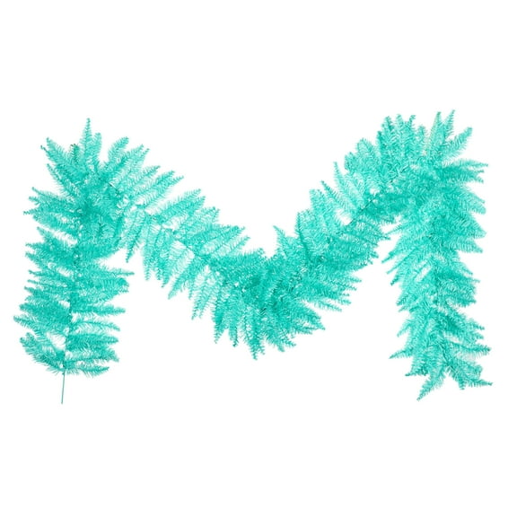 Vickerman 9' x 14" Aqua Fir Artificial Christmas Garland, Unlit