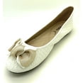thumbnail image 4 of Elegant Women woven ballet flats with a chic gold bow accent. Lightweight, comfy, and versatile—perfect for work, casual outings, or evenings, blending timeless style with modern charm., 4 of 4