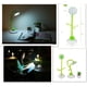 thumbnail image 3 of Lámpara de mesa LED infantil, lámpara de noche con sensor táctil flexible para lectura, recargable por USB y soporte para teléfono giratorio 360° (verde), 3 of 5