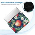 thumbnail image 2 of FORMRS 13"-13.3" Laptop Sleeve Protective Case Soft Carrying Quilted Computer Bag Cover, Blue Apple Pattern, 2 of 7