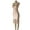 Beige, variant on Women's Strappy Top Cutout Tassel Fringe Hem Bodycon Fit Midi Bandage Dress Beige L