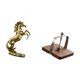 thumbnail image 5 of Elegante Figura De Caballo Hecha A Mano Con Base De Madera. Decoración De Mesa única Y Organizador De Pañuelos Para El Hogar, La Oficina Y El Comedor., 5 of 8