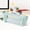 Mint Green, variant on Ruffle Trim Star Print Dual Independent Zipper Pencil Pouch Matching Decorative Lightweight Waterproof Polyester Front Transparent for Office