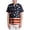 Dark Blue, variant on YDFCWXW Big Kids Tie Dye Shirt for Boys Girls Short Sleeve Hippie Tshirt Senior Tee (Blue, 6-7 Years)