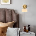 thumbnail image 2 of Vintage Wall Sconce With Colorful Glass, 180 Degrees Adjustable Wall Light for Bedside Bedroom, 2 of 10