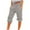 Gray, variant on Karight Cargo Capri Pants for Women High Waisted Relaxed Fit Elastic Knit Waist Casual Capris Trousers Cropped Pants Gray