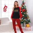 thumbnail image 2 of Pijama navideño a juego para mujer, conjunto de pijamas verdes para mujer, Jeaus de Navidad, 2 of 3