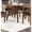 Walnut, variant on Chic Walnut Dining Table, Round With Shelf And Rubberwood Composed Stylish Room Shelf, Crafted From