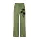 thumbnail image 4 of Pantalones largos de lino para hombre, pantalones holgados de playa con estampado hawaiano, cintura elástica y cordón ajustable, estampado en caliente., 4 of 5