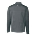 thumbnail image 3 of Men's-Cutter & Buck  Gray LAFC Traverse Stretch Eco Stripe Quarter-Zip Pullover Top, 3 of 3