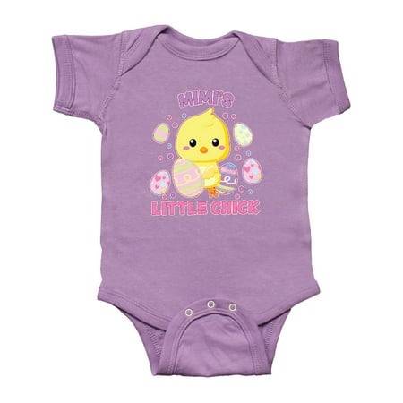 

Inktastic Mimi s Little Chick Cute Easter Chick with Colorful Eggs Gift Baby Boy or Baby Girl Bodysuit