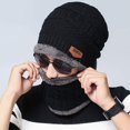 thumbnail image 2 of GRNSHTS Warm Winter Beanie Hat & Scarf Set Stylish Knit Skull Cap for Men Women (Black), 2 of 6