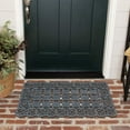 thumbnail image 2 of A1 Home Collections Heavy Duty Indoor/Outdoor Decorative Design Durable Rubber Doormat 22"X37", Black, 2 of 7