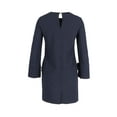 thumbnail image 1 of Pre-Owned Iris & Ink Sleeve Bow Tunic Dress in Navy Polyester, 1 of 2