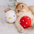 thumbnail image 5 of 2 uds juguetes con hierba gatera juguetes de peluche lindos pollitos y setas juguetes para morder gatos juguetes de descompresión, 5 of 5