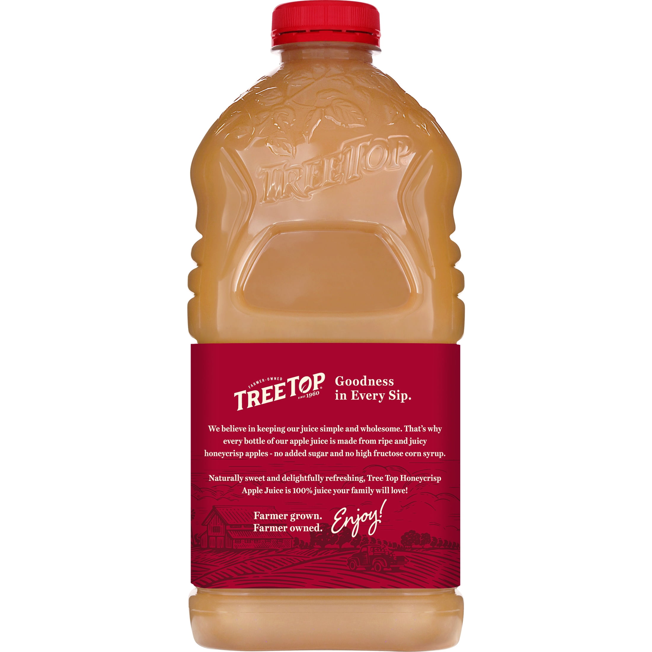 (8 pack) Tree Top 100% Apple Juice, Honeycrisp, 64 fl Oz