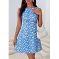 thumbnail image 5 of PRETTYGARDEN Womens Summer Short Dress Floral Sleeveless Boat Neck A Line Formal Cocktail Party Mini Dresses, 5 of 9