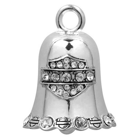 Harley Bar - Harley-Davidson White Crystal Bar & Shield Ride Bell HRB016, Harley Davidson