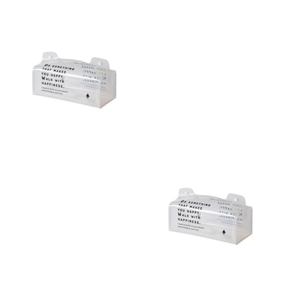 Caja de Servilletas Naiovety Visible Botón a Presión Organizador 2piezas Blanco