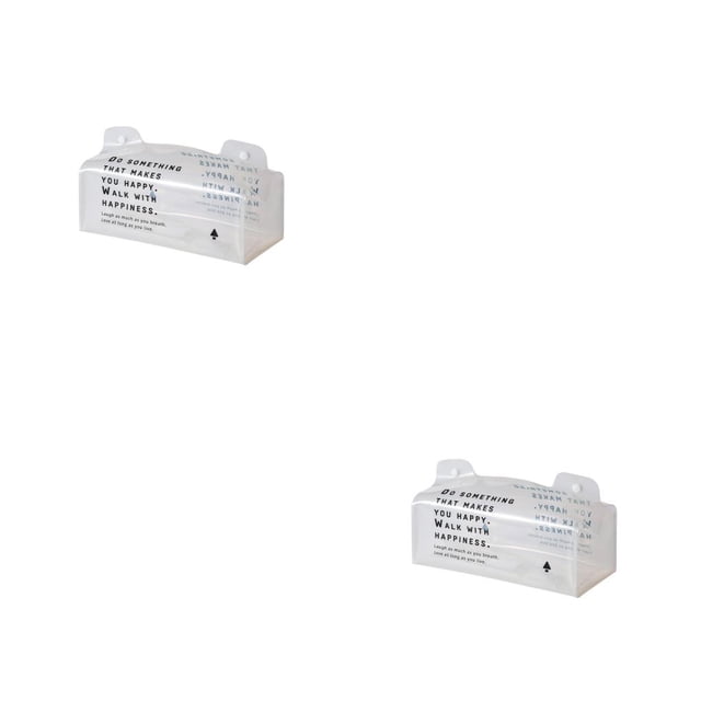 Caja de Servilletas Naiovety Visible Botón a Presión Organizador 2piezas Blanco