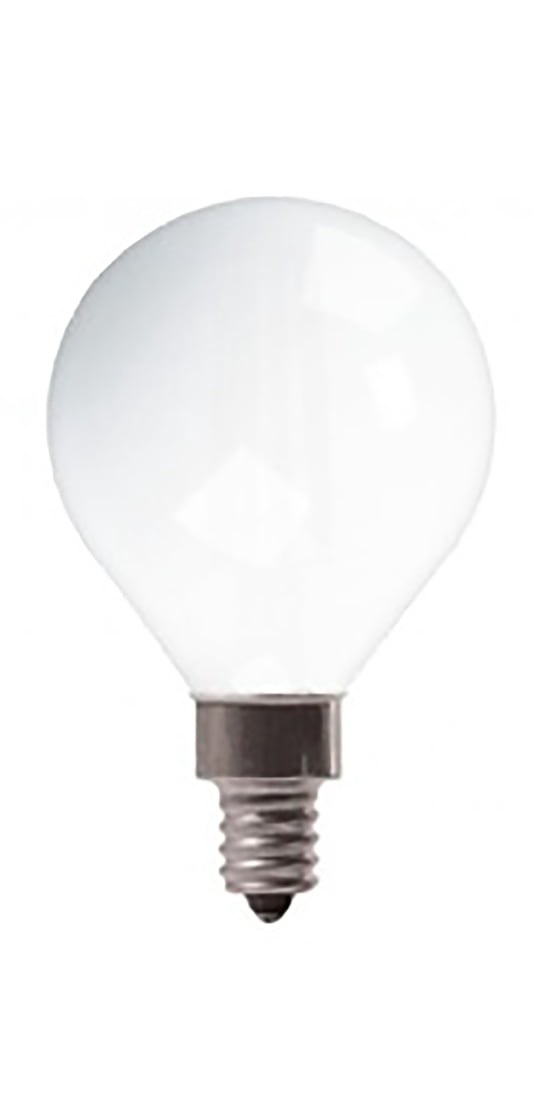 GE 25046 LED Bulb G16 E12 (Candelabra) Soft White 40 W Frosted Pair