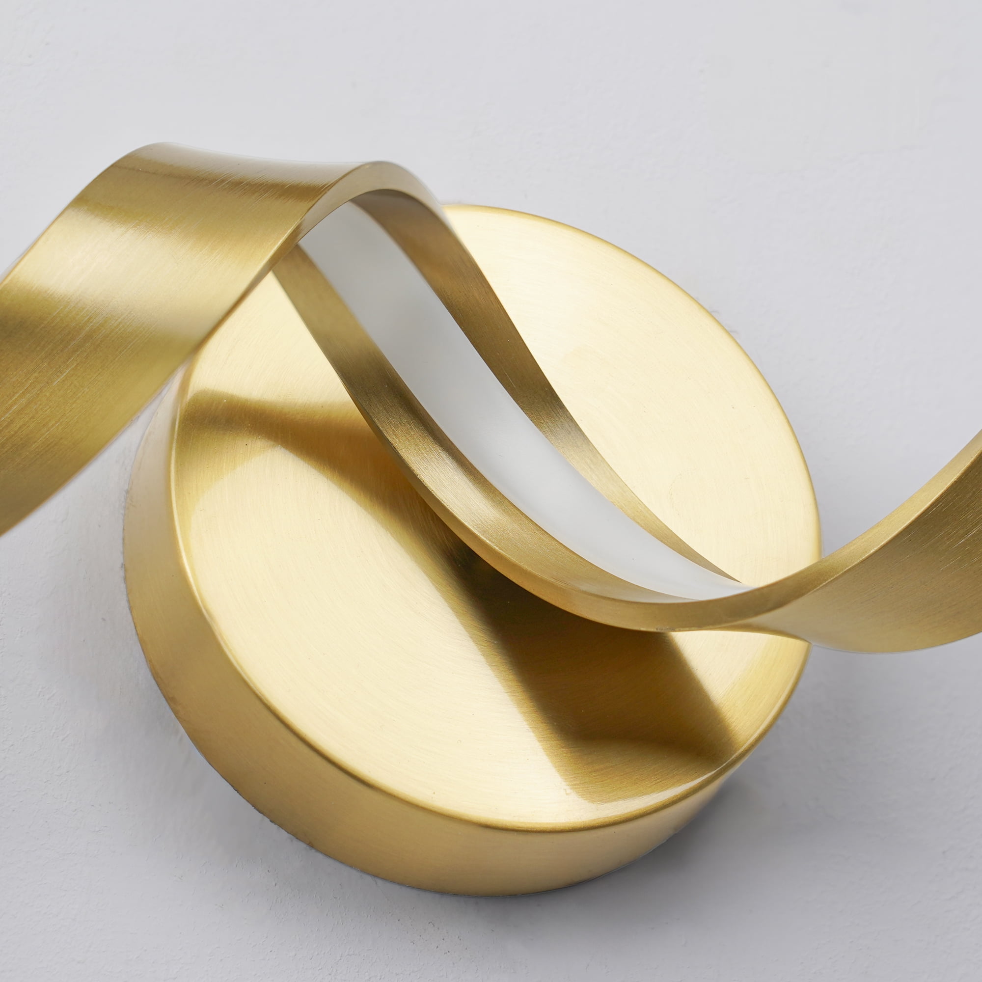 31.5" Modern Wave LED Vanity Light, Brushed Gold Iron & Aluminum Sconce for Bathroom Makeup