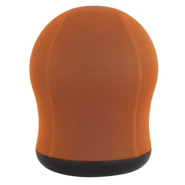 Pemberly Row Contemporary Swivel Ball Office Chair in Orange Walmart.ca