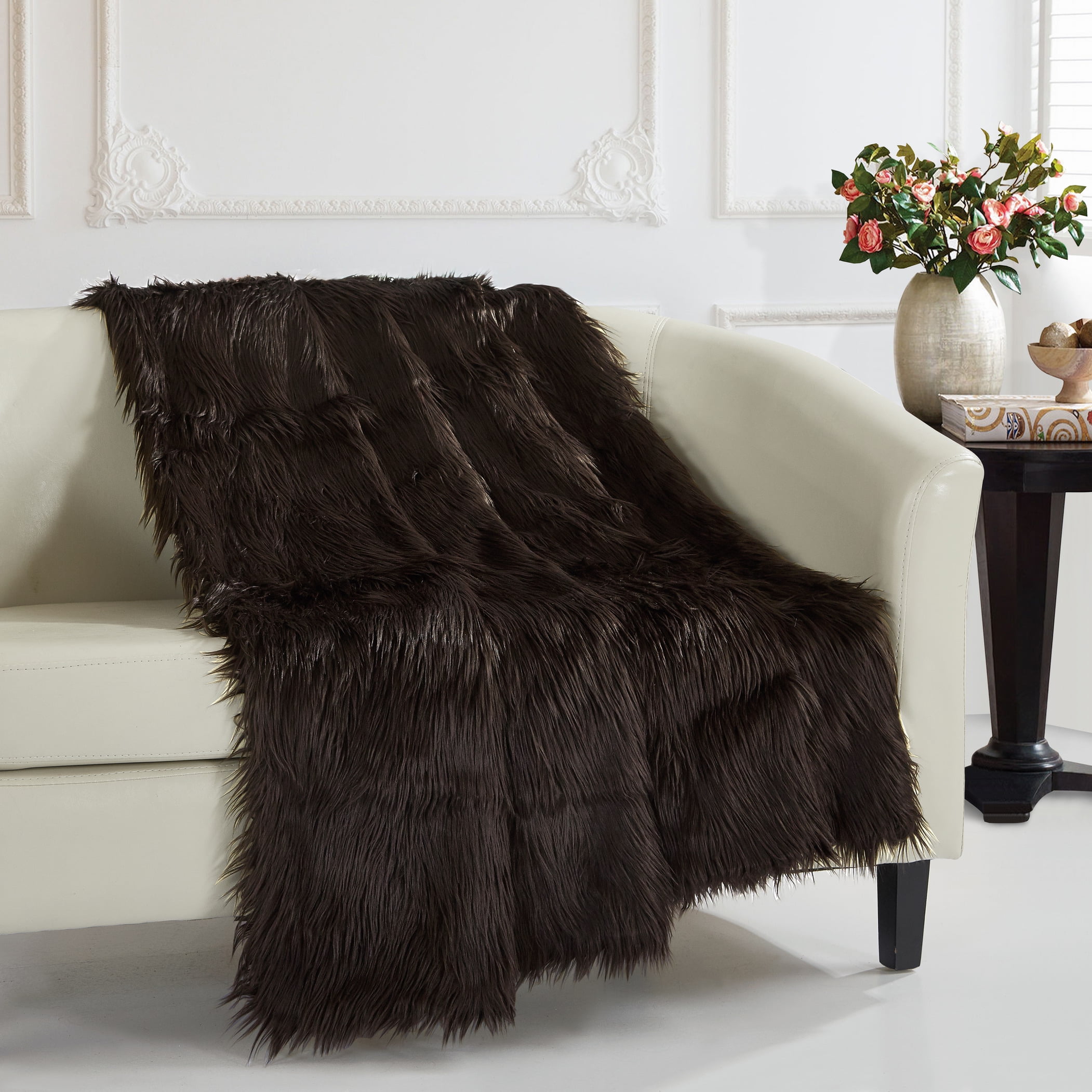1 Piece Ruffa Throw Blanket Faux Fur Collection